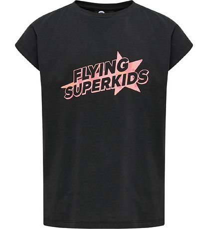 T-Shirt Hummel - HmlFlying Diez - Noir/Rose