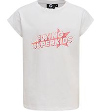 Hummel T-Shirt - HmlFlying Diez - White/Pink