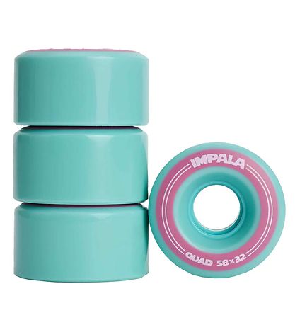 Impala -Räder - 4er-Pack - 58 mm - Aqua