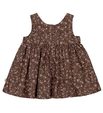 Robe Wheat - Pinafore Wrinkles - Dark Army Fleurs