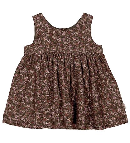 Robe Wheat - Pinafore Wrinkles - Dark Army Fleurs