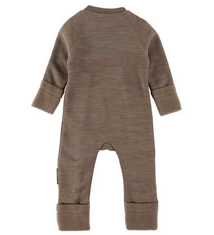 Smallstuff Pramsuit w. Zippers - Wool - Nature Smallstuff Pramsuit w. Zippers - Wool - Nature