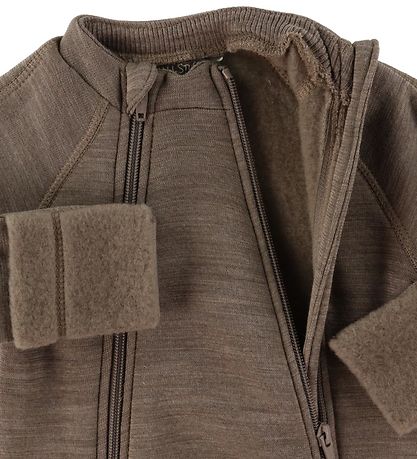 Smallstuff Pramsuit w. Zippers - Wool - Nature Smallstuff Pramsuit w. Zippers - Wool - Nature