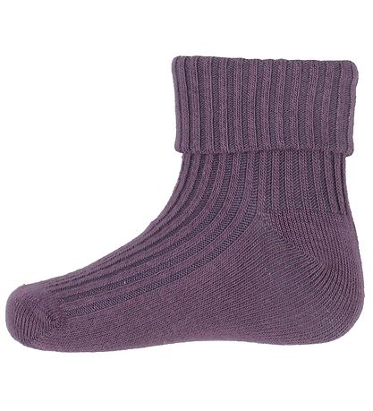 Minymo Socks - 3-Pack - Rib - Very Grape Minymo Socks - 3-Pack - Rib - Very Grape