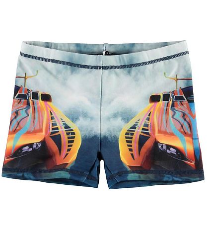 Molo Swim Trunks - UV50+ - Norton Placed - Power Boat Molo Swim Trunks - UV50+ - Norton Placed - Power Boat