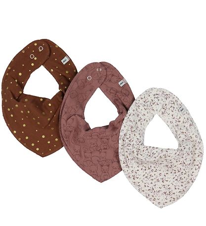 Pippi Drool bib - 3-Pack - Burlwood
