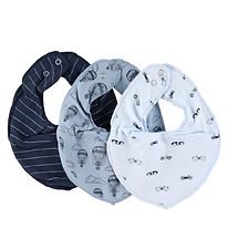Fixoni Teething Bib - 3-Pak - Infinity - Dusty Blue w. Print Fixoni Teething Bib - 3-Pak - Infinity - Dusty Blue w. Print