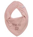 Pippi Teething Bib - Pointy - Misty Rose w. Grandfather's Girl Pippi Teething Bib - Pointy - Misty Rose w. Grandfather's Girl
