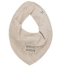 Pippi Teething Bib - Pointy - Sandshell w. Grandma's Gold Nugget Pippi Teething Bib - Pointy - Sandshell w. Grandma's Gold Nugget