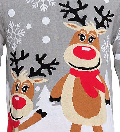 Jule-Sweaters Blouse - Schattig - Grijs