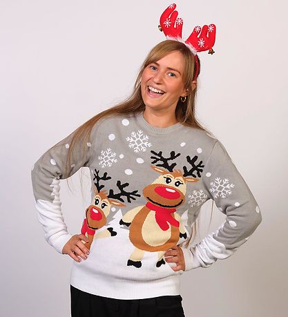 Jule-Sweaters Blouse - Schattig - Grijs