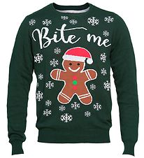 Blouse Jule-Sweaters - Mords-moi - Vert Foncé Blouse Jule-Sweaters - Mords-moi - Vert Foncé