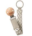 BIBS Pacifier Clip - Wicker - Sand/Ivory