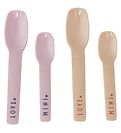 Cuillères Design Letters - 4 Pack - Mini Favourite - Lavande/Bei