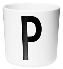 Design Letters Cup - Ecozen - White w. P Design Letters Cup - Ecozen - White w. P