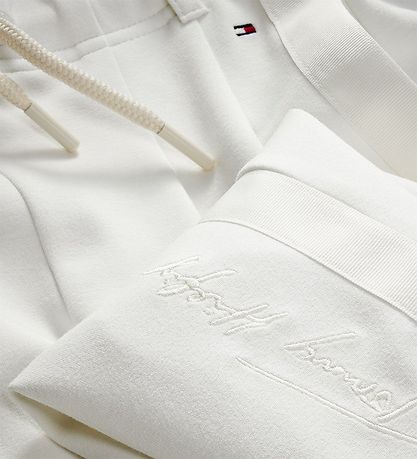 Tommy Hilfiger Housut - Allekirjoitus - Ecru