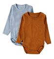 Minymo Bodysuits l/s - 2-Pack - Ashley Blue Minymo Bodysuits l/s - 2-Pack - Ashley Blue
