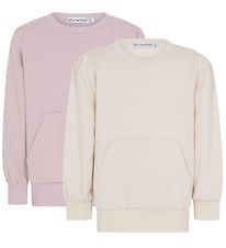 Minymo Sweatshirt - 2-Pack - Violet Ice Minymo Sweatshirt - 2-Pack - Violet Ice