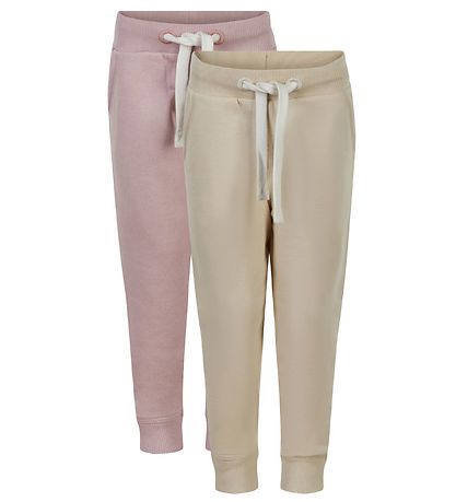 Pantalon de Jogging Minymo - 2 Pack - Violet Ice/Crème