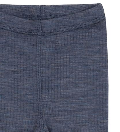 Smallstuff Leggings - Wolle - Rib - Denim Melange
