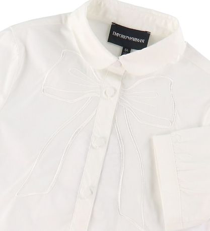 Emporio Armani Shirt s/s - White w. Bow
