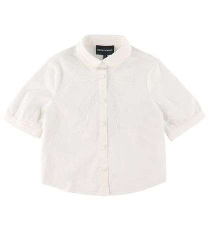 Emporio Armani Shirt s/s - White w. Bow