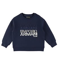 Blouse Emporio Armani - Dress Blue av. Texte Blouse Emporio Armani - Dress Blue av. Texte