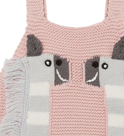 Stella McCartney Kids Bodysuit Sleeveless - Knitted - Pink w. La Stella McCartney Kids Bodysuit Sleeveless - Knitted - Pink w. La