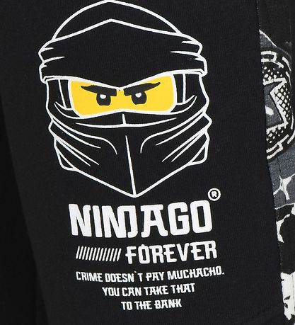 LEGO® Wear 트레이닝 바지 - 검정 포함 프린트