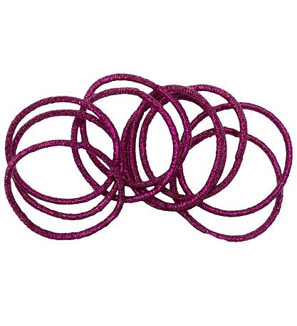 Little Wonders Elastic Hair Bands - Pink - 10-Pack - Burgundy Gl Little Wonders Elastic Hair Bands - Pink - 10-Pack - Burgundy Gl
