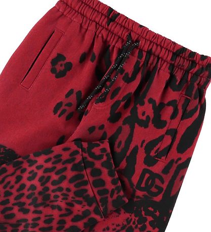 Dolce & Gabbana Sweatpants - Animals - Red Leo