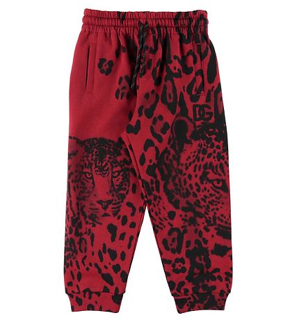 Dolce & Gabbana Sweatpants - Animals - Red Leo