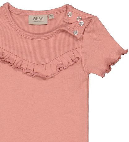 Wheat Bodysuit s/s - Rib - Cameo Brown