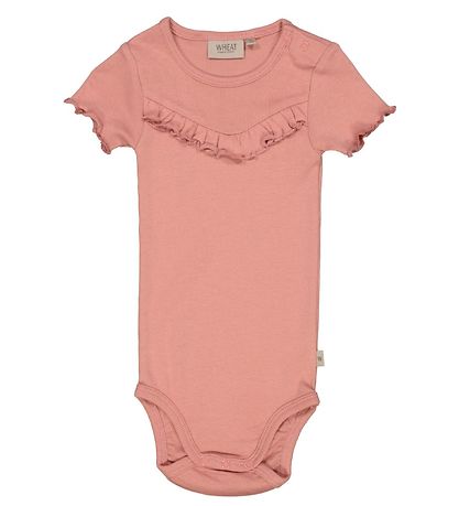 Wheat Bodysuit s/s - Rib - Cameo Brown
