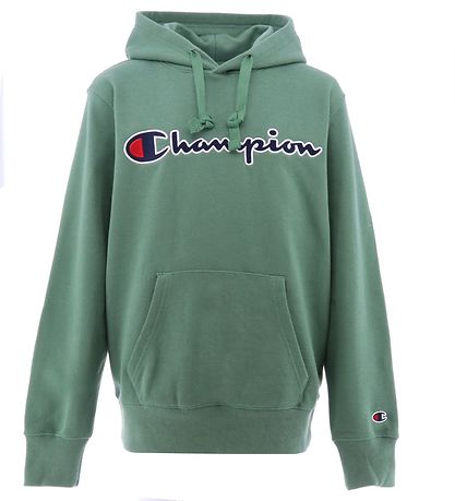Sweat à Capuche Champion Fashion - Vert av. Logo