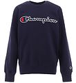 Champion Fashion Sweatshirt - Blue w. Logo Champion Fashion Sweatshirt - Blue w. Logo