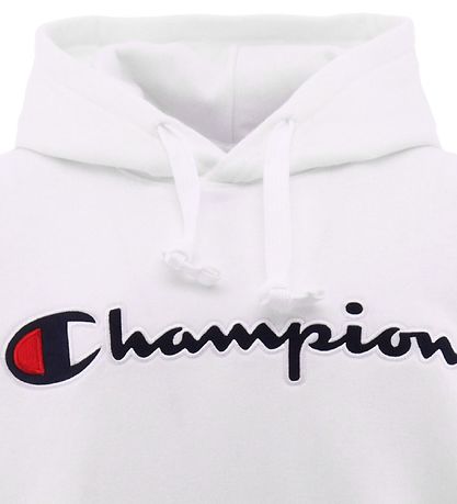 Champion 패션 후드티 - 로고가 있는 흰색