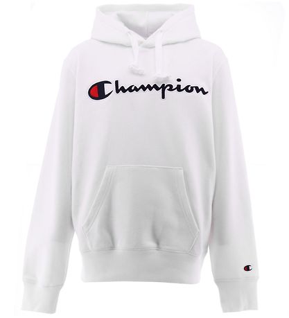 Champion 패션 후드티 - 로고가 있는 흰색