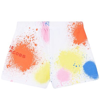 Little Marc Jacobs Sweatshorts - Weiß m. Farbflecken