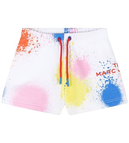Little Marc Jacobs Sweatshorts - Weiß m. Farbflecken