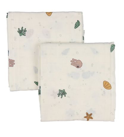 Done By Deer Baby Swaddle 2-Pack - Sea Freinds