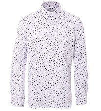 Hound Shirt - White w. Dots