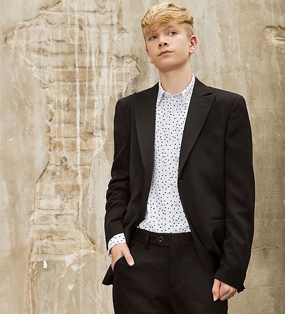 Hound Shirt - White w. Dots