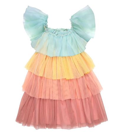 Meri Meri Costume - Tulle Dress/Krone - Rainbow
