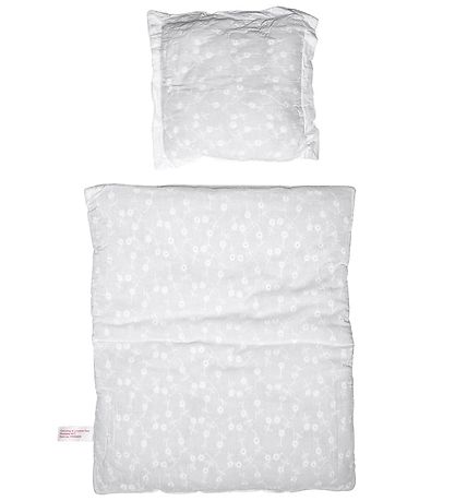 MaMaMeMo Poppen Beddengoed - 33 cm - Wit m. Kant MaMaMeMo Poppen Beddengoed - 33 cm - Wit m. Kant