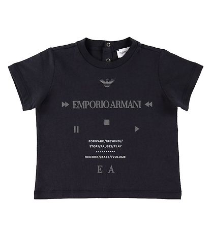 Emporio Armani T-shirt - 3-Pack - Blue/White/Navy w. Reflex Emporio Armani T-shirt - 3-Pack - Blue/White/Navy w. Reflex