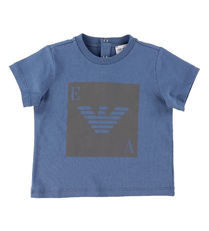 Emporio Armani T-shirt - 3-Pack - Blue/White/Navy w. Reflex Emporio Armani T-shirt - 3-Pack - Blue/White/Navy w. Reflex