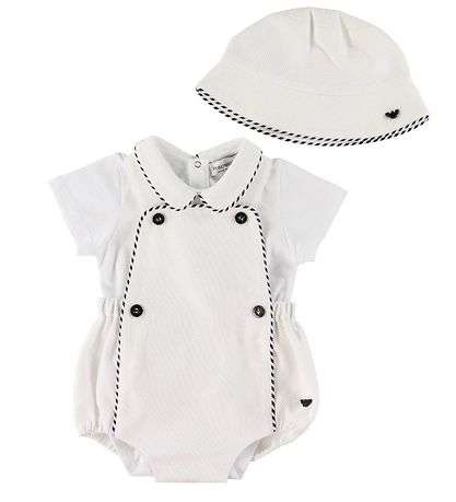 Emporio Armani Set - Bodysuit/Overalls/Bølleaht - White