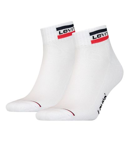 Levis Nilkkasukat 2 kpl - Mid Cut - Valkoinen
