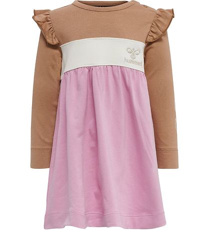Hummel Dress - hmlJamila - Pink/Brown/White